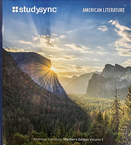 Beispielbild fr StudySync, American Literature, Volume 1, Teacher Edition, c. 2021, 9781970162646, 1970162643 zum Verkauf von Allied Book Company Inc.