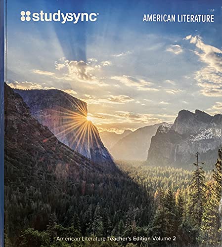 Stock image for StudySync, American Literature, Volume 2, Teacher Edition, c. 2021, 9781970162653, 1970162651 for sale by HPB-Red