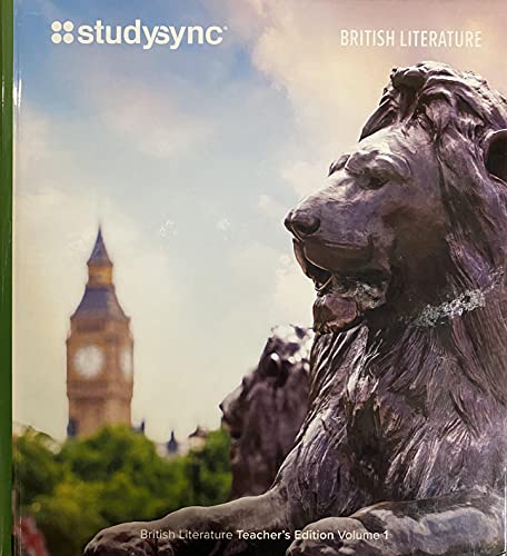 Stock image for StudySync, British Literature, Volume 1, Teacher Edition, c. 2021, 9781970162660, 197016266X for sale by Booksavers of MD