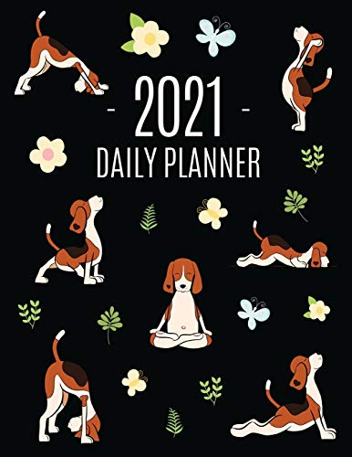 Imagen de archivo de Dog Yoga Planner 2021: Large Funny Animal Agenda | Meditation Puppy Yoga Organizer: January - December (12 Months) | For Work, Appointments, College, Office or School a la venta por WorldofBooks