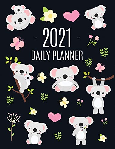 Imagen de archivo de Cute Grey Koala Planner 2021: Cute Year Organizer: For an Easy Overview of All Your Appointments! Large Funny Australian Outback Animal Agenda: Janu a la venta por ThriftBooks-Dallas