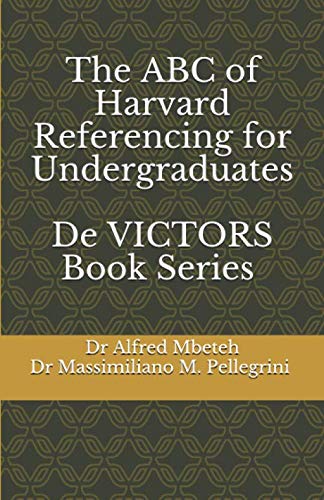 Beispielbild fr The ABC of Harvard Referencing for Undergraduates (De VICTORS) zum Verkauf von Revaluation Books