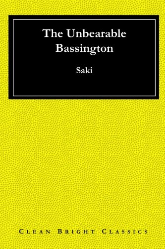 Stock image for The Unbearable Bassington for sale by Revaluation Books