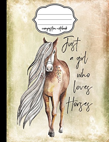 9781973806028: Just a Girl Who Loves Horses Composition Notebook: Composition Notebook, 4x4 Quad Rule Graph Paper for School / Work / Journaling (Horse Notebooks)