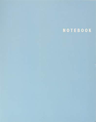 9781973807759: Notebook: Unlined/Plain Notebook - Large (8.5 x 11 inches) - 106 Pages || Pastel Blue Softcover
