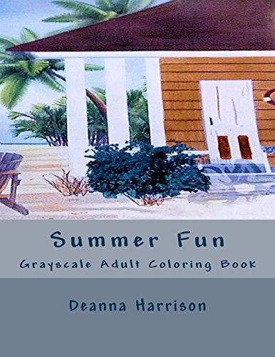 Beispielbild fr Summer Fun: Grayscale Adult Coloring Book zum Verkauf von Revaluation Books