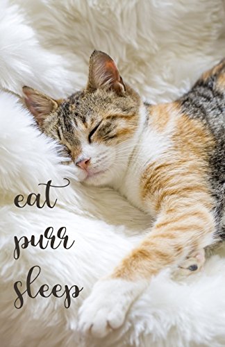 Stock image for Journal: eat sleep purr (Sleeping Calico Cat): Lined Journal, 110 Pages, 5.5 x 8.5, Sleeping Cat, Soft Cover, Matte Finish for sale by ThriftBooks-Atlanta