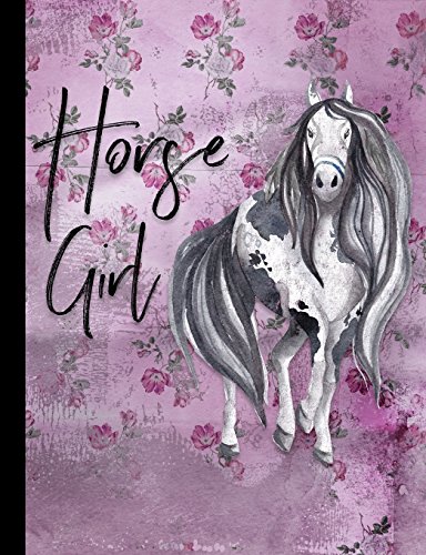 9781974034390: Horse Girl: Purple Floral Composition Notebook - Blank Paper: Blank Notebook for Sketching / School / Work / Journaling: Volume 6
