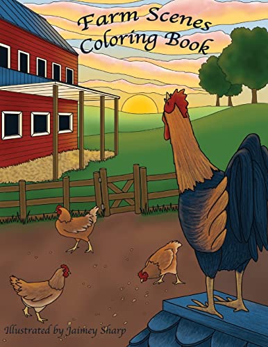 9781974051175: Farm Scenes Coloring Book: Country Scenes, Barns, Farm Animals For Adults To Color (Creative and Unique Coloring Books for Adults)