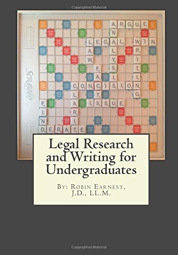 Beispielbild fr Legal Research and Writing for Undergraduates zum Verkauf von BookHolders