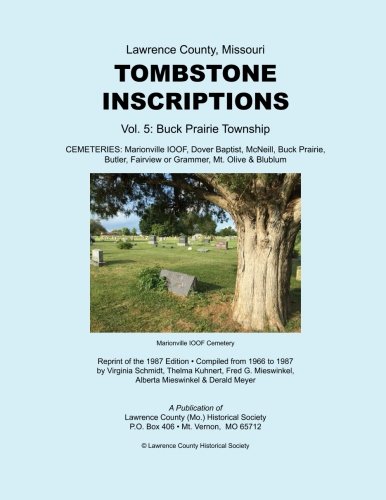 9781974136421: Lawrence County, Missouri TOMBSTONE INSCRIPTIONS Vol. 5: Volume 5