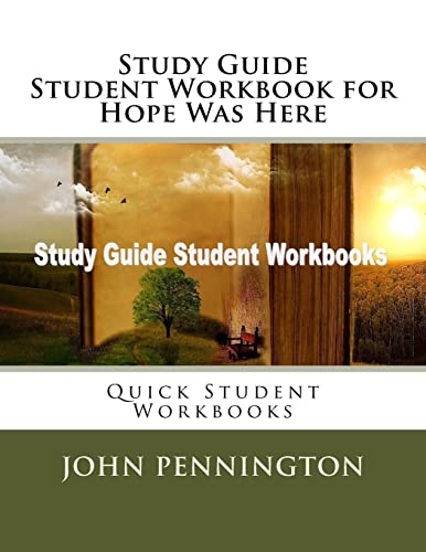 Stock image for Study Guide Student Workbook for Hope Was Here: Quick Student Workbooks for sale by Half Price Books Inc.