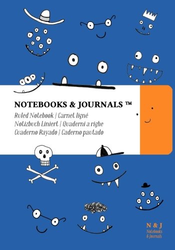 9781974464944: Notebooks & Journals for Kids (Notebooks for Girls & Boys), Blue, Extra Large, Ruled: Soft Cover (7 x 10)(Notebook for Children, Journal, Sketchbook, Diary, Composition Notebook)