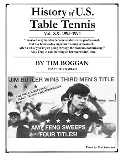 Stock image for History of U.S. Table Tennis Volume 20 for sale by Lucky's Textbooks