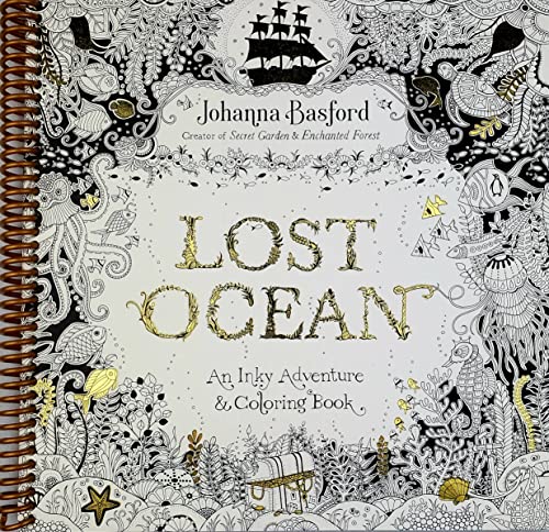 9781974804016: Lost Ocean: An Inky Adventure and Coloring Book for Adults