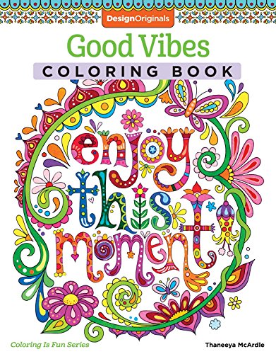 9781974847006: Good Vibes Coloring Book (Coloring is Fun) (Design Originals): 30 Beginner-Friendly Relaxing & Creative Art Activities on High-Quality Extra-Thick Perforated Paper that Resists Bleed Through