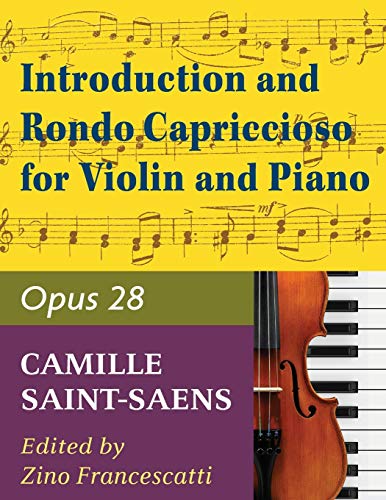 9781974899708: Saint-Saens, Camille - Introduction and Rondo Capriccioso, Op 28 - Violin and Piano