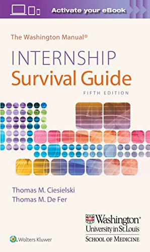 Imagen de archivo de The Washington Manual Internship Survival Guide (The Washington Manual Survival Guide Series) a la venta por BooksRun