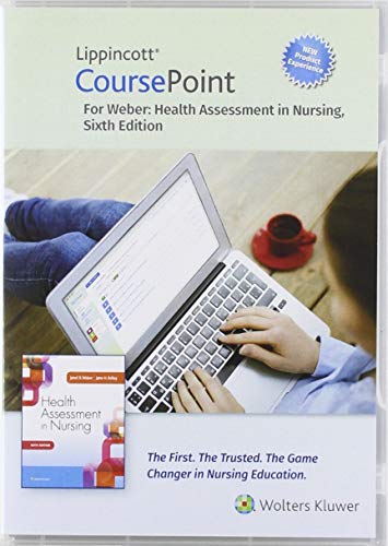 Stock image for Lippincott CoursePoint Enhanced for Weber's Health Assessment in Nursing for sale by Textbooks_Source