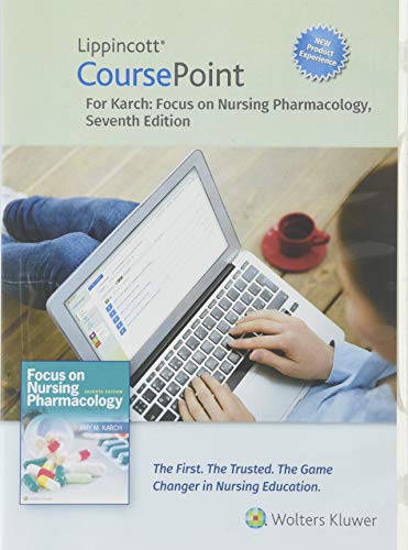 Beispielbild fr Focus on Nursing Pharmacology Lippincott CoursePoint Access Code zum Verkauf von Textbooks_Source