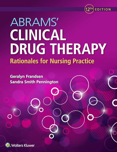 Stock image for Abrams' Clinical Drug Therapy: Rationales for Nursing Practice for sale by BooksRun