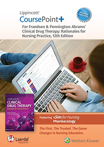 Stock image for Lippincott CoursePoint+ Enhanced for Frandsen: Abrams' Clinical Drug Therapy: Rationales for Nursing Practice for sale by SecondSale