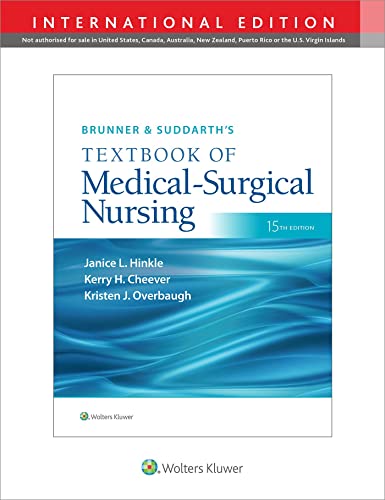 Stock image for Brunner & Suddarth's Textbook Of Medical-Surgical Nursing Fifteenth, International Edition for sale by GreatBookPrices