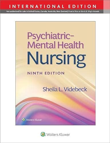 Beispielbild fr Psychiatric-Mental Health Nursing zum Verkauf von PBShop.store US