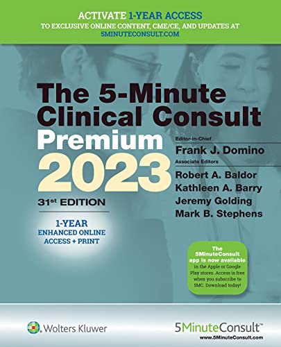 Stock image for 5-Minute Clinical Consult 2023 (Premium): Print + eBook with Multimedia (The 5-Minute Consult Series) for sale by Grumpys Fine Books