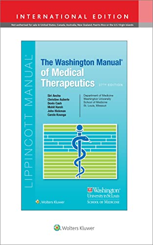 Beispielbild fr The Washington Manual of Medical Therapeutics zum Verkauf von Monster Bookshop
