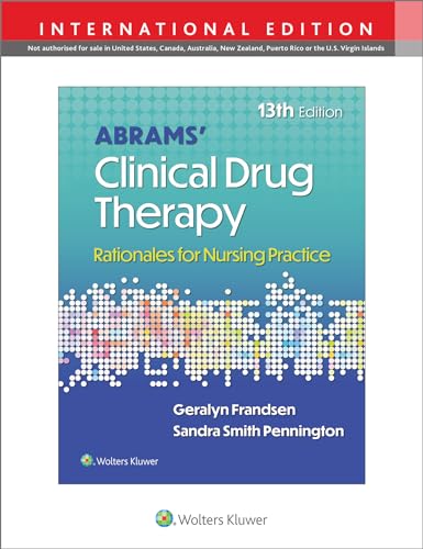Stock image for Abrams' Clinical Drug Therapy Thirteenth, International Edition for sale by GreatBookPrices