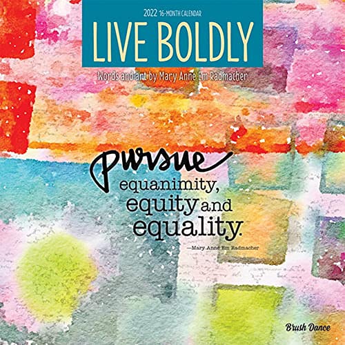 Stock image for Live Boldly 2022 12 x 12 Inch Monthly Square Wall Calendar by Brush Dance, Artwork Calligraphy for sale by Save With Sam