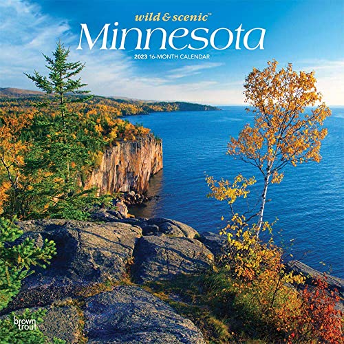 9781975452223: Minnesota Wild & Scenic | 2023 12 x 24 Inch Monthly Square Wall Calendar | BrownTrout | USA United States of America Midwest State Nature