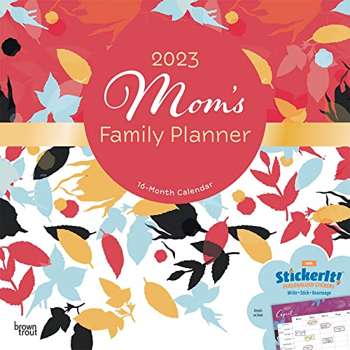 Beispielbild fr Mom's Family Planner | 2023 12 x 24 Inch Monthly Square Wall Calendar | Sticker Sheet | BrownTrout | Planning Organization zum Verkauf von GF Books, Inc.