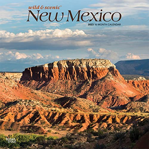 

New Mexico Wild & Scenic | 2023 12 x 24 Inch Monthly Square Wall Calendar | BrownTrout | USA United States of America Southwest State Nature