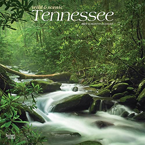 

Tennessee Wild & Scenic | 2023 12 x 24 Inch Monthly Square Wall Calendar | BrownTrout | USA United States of America Southeast State Nature