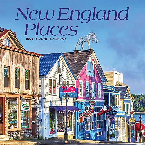 Stock image for New England Places | 2023 7 x 14 Inch Monthly Mini Wall Calendar | BrownTrout | USA United States of America Scenic Nature for sale by Revaluation Books