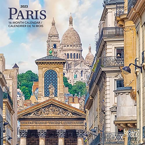 Beispielbild fr Paris | 2023 7 x 14 Inch Monthly Mini Wall Calendar | English/French Bilingual | BrownTrout | Scenic Travel Europe France French (English and French Edition) zum Verkauf von GF Books, Inc.