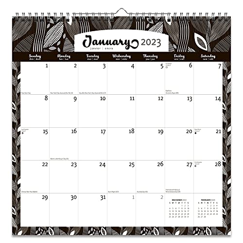 Stock image for Ebony and Ivory | 2023 12 x 12 Inch Monthly Square WireO Calendar | Sticker Sheet | BrownTrout | Stationery Planning for sale by Revaluation Books