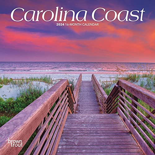 Beispielbild fr Carolina Coast | 2024 7 x 14 Inch Monthly Mini Wall Calendar | BrownTrout | USA United States of America Southeast State Nature zum Verkauf von Book Deals