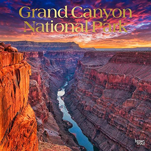 Beispielbild fr Grand Canyon National Park | 2024 12 x 24 Inch Monthly Square Wall Calendar | Foil Stamped Cover | BrownTrout | USA United States of America Scenic Nature zum Verkauf von HPB-Blue
