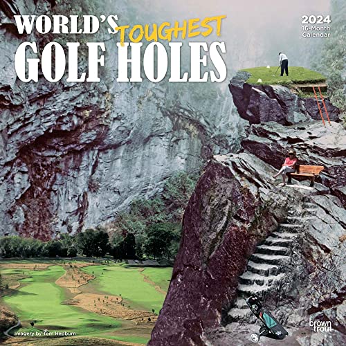 Beispielbild fr Worlds Toughest Golf Holes | 2024 12 x 24 Inch Monthly Square Wall Calendar | BrownTrout | Outdoor Sport zum Verkauf von Book Outpost