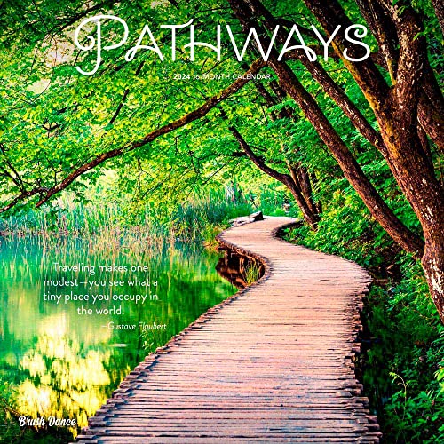 Stock image for Pathways | 2024 12 x 24 Inch Monthly Square Wall Calendar | Brush Dance | Photography Journey Scenic Nature for sale by HPB-Blue
