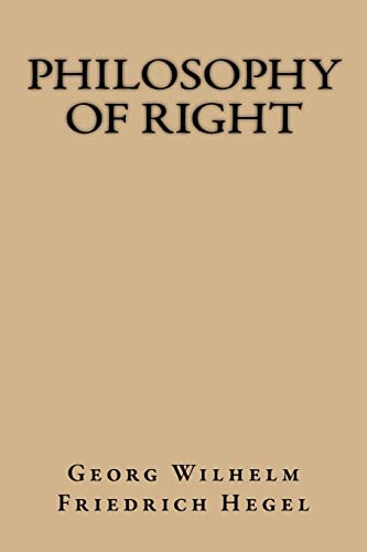 Beispielbild fr Philosophy of Right zum Verkauf von SecondSale