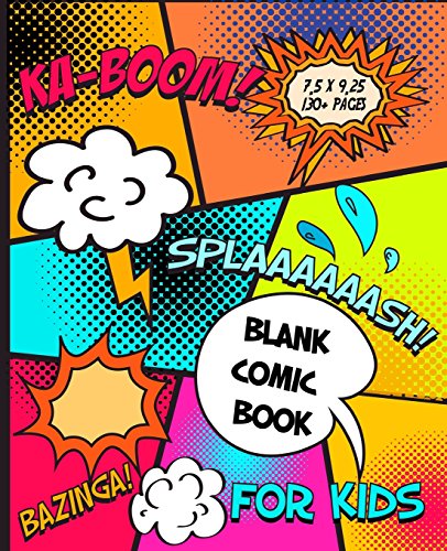 Imagen de archivo de Make Your Own Comic Book: Blank Comic Book Pages for Kids (Medium): Travel Sized Journal Notebook for Manga Artists to Create Your Own Comic (Over 130+ Pages 7.5'' x 9.25'') (Comic Creator Journals) a la venta por HPB-Ruby