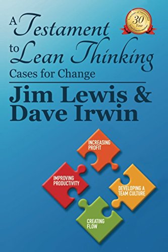 Beispielbild fr A Testament to Lean Thinking: Cases for Change zum Verkauf von Revaluation Books