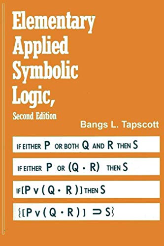 Beispielbild fr Elementary Applied Symbolic Logic zum Verkauf von WorldofBooks