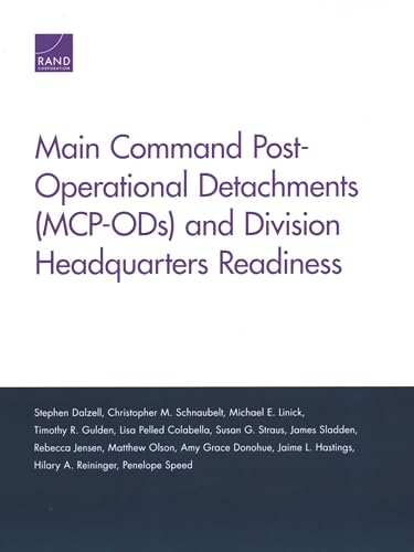 9781977402257: Main Command Post-Operational Detachments (MCP-ODs) and Division Headquarters Readiness