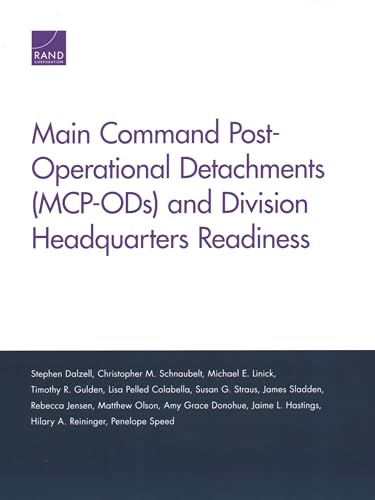 Imagen de archivo de Main Command Post-Operational Detachments (MCP-ODs) and Division Headquarters Readiness a la venta por Michael Lyons