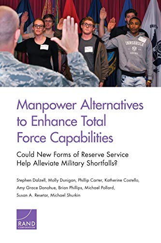 Beispielbild fr Manpower Alternatives to Enhance Total Force Capabilities: Could New Forms of Reserve Service Help Alleviate Military Shortfalls? zum Verkauf von Michael Lyons